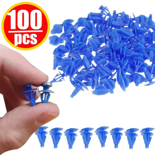 Blue fastener clip trim - trim, door