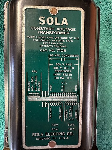 Vintage set sola 7106 constant - sola,