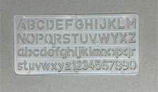 Alphabet Letters & Numbers Stencil Template 10mm Letters