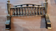 Vintage Brass Fire Grate /