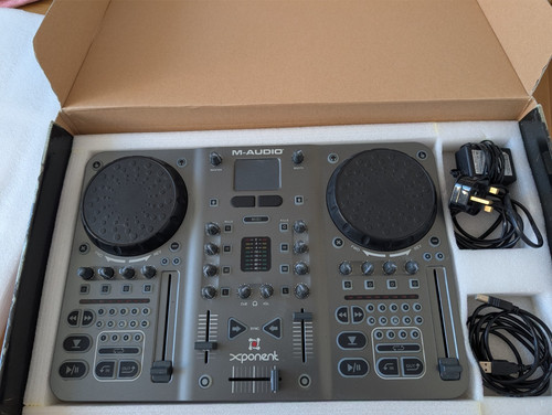 Audio xponent mixer with - dj,