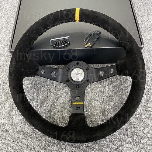 Momo suede steering wheel - momo,
