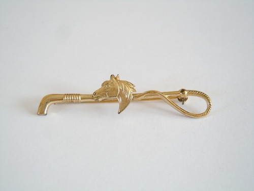 Vintage brooch gold colored - vintage, gold-colored