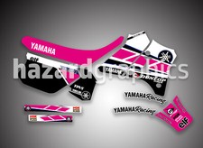 Yamaha DT DTR DT125R Graphics Kit (KR White & Pink)