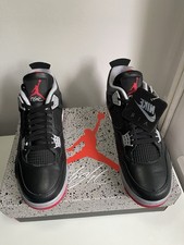 Nike Air Jordan 4 Bred Reimagined Sneakers FV5029-006 UK9.5