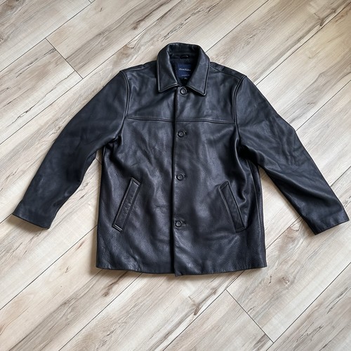 Brooks brothers leather coat - leather,