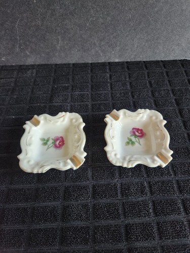 Vintage porcelain ashtrays - vintage,