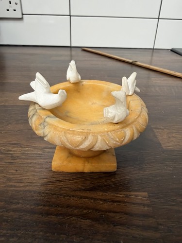 Vintage carved real alabaster - real,