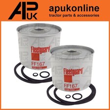 2x Fleetguard Fuel Filter for Massey Ferguson 860 960 50A 50B 60 Backhoe