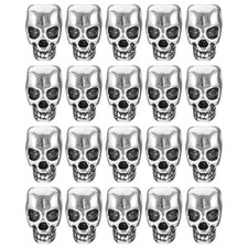 20pcs Silver Skull Spacer