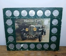 Historic Cars Shell Coin Collection Complete Set of 20 Coins - Free P&P