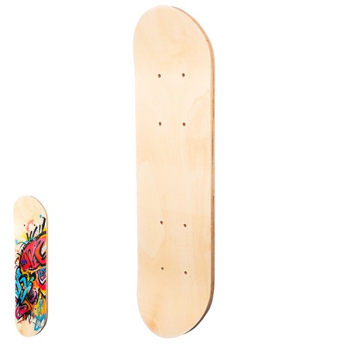 Hand painted skateboard - painted,
