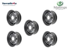 wolf style heavy duty steel wheels x5 16 x 6.5 matt black ANR4583PM Fits - Def 