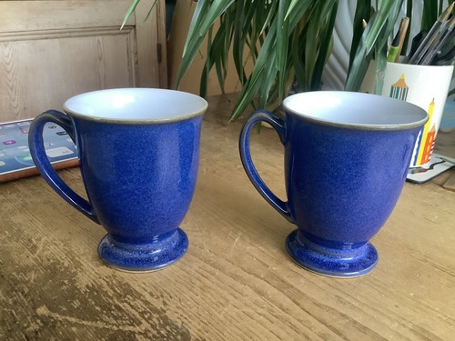 Denby imperial blue - blue, footed