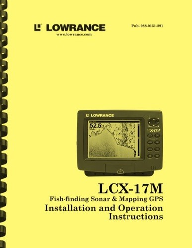 Lowrance lcx 17m fish finder - lowrance, lcx-17m