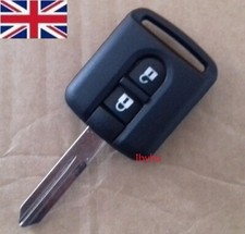 2 Button Car Key Fob Shell Case + Blade For Nissan Navara Micra Qashqai Note