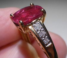 14ct Gold Ring Pink Tourmaline