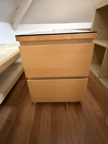 Malm drawer bedside cabinet - drawer,