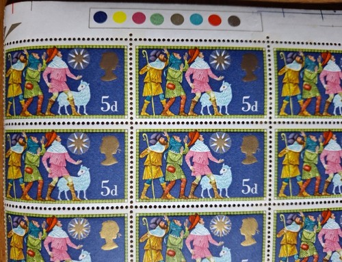 1969 christmas block of - 5d,