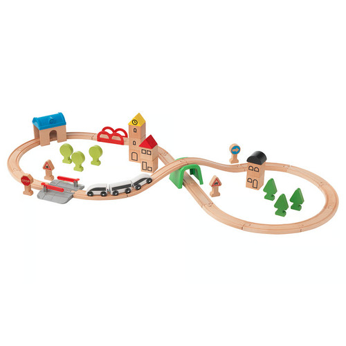 Ikea lillabo wooden train set - ikea,