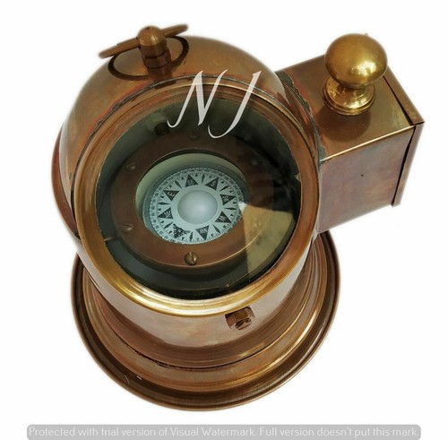 Brass nautical ship - ship, compass