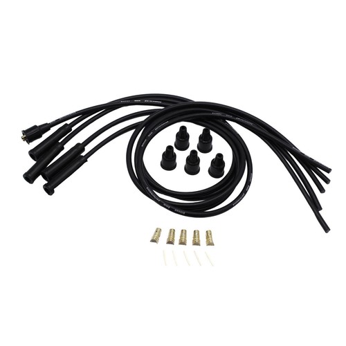 8mm spark plug wires - plug, black
