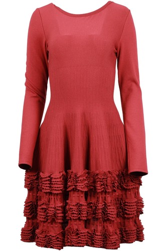 Alaïa burgundy wool blend - burgundy,