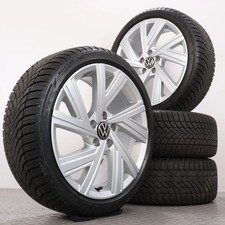 Winter wheels 18 inch VW Golf 8 original rims Bergamo tires 225/40R18 7.5-8mm