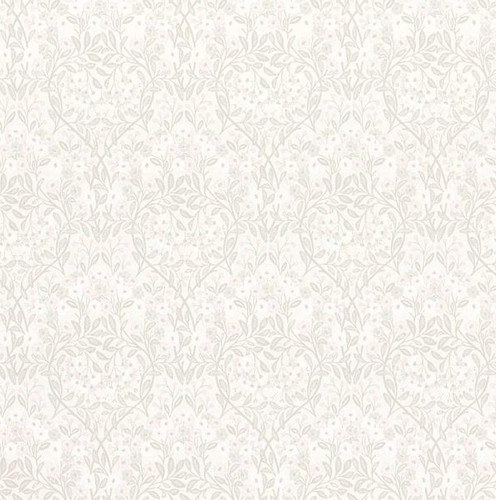 Off white floral - off, wallpaper