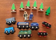 Brio type wooden Train Bundle