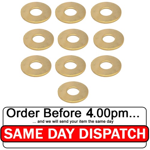 Brass penny washers flat - penny,