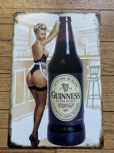 Tin sign 8x12 guinness beer - 8x12,