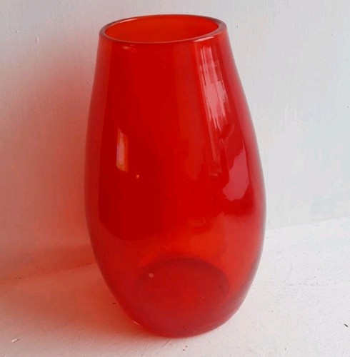 Small cranberry red glass - cranberry, vase
