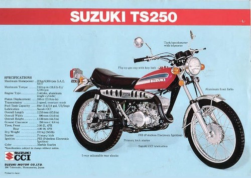 1974 suzuki 250l - 1974,