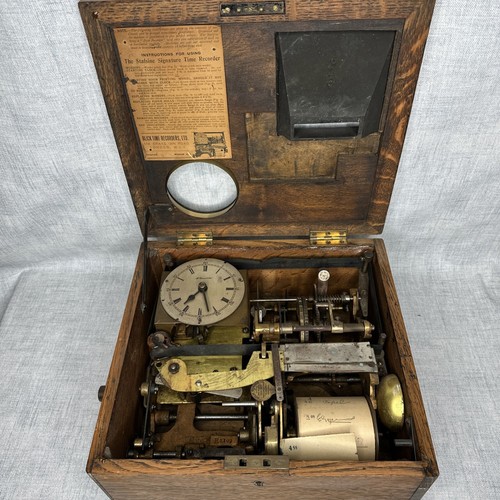 Vintage samuel time recorder - time,