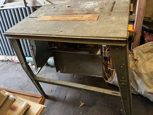 Vintage metal circular - metal, saw