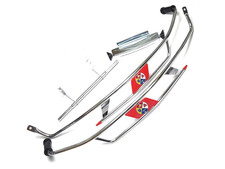 VESPA GS160 SS180 RALLY SPRINT GTR SUPER CHROME SIDE CRASHBARS FLORIDA BARS RED