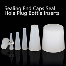Stopper Rubber Bung Sealing End Caps Seal Hole Plug Bottle Inserts Tapered Plugs