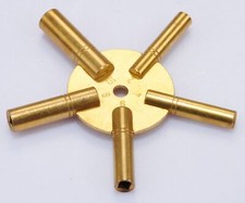 Clock Spider Keys Brass