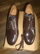 WOMENS BROWN LEATHER GIBSON