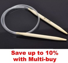 120cm Bamboo Circular Knitting Needles - Choose Size 2mm to 10mm  -  UK Seller