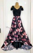 ROMAN Maxi Dipped Hem Dress