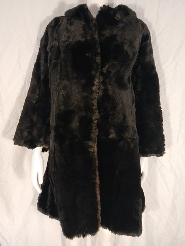 Vintage black mink fur long - fur,