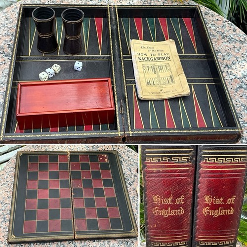 Antique faux game board - antique,