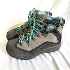 Simms Vapor Wading Boot Vibram Soles Outdoor Fly Fishing Blue Womens Size 10