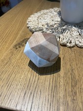 Marble & Wood Geometric Objects/ paperweight/Decorative ornament