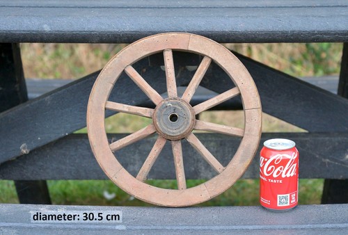 Vintage old wooden cart wagon