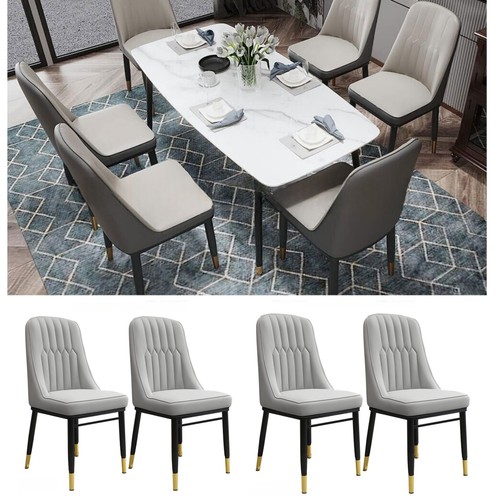 4pcs faux leather dining - faux,