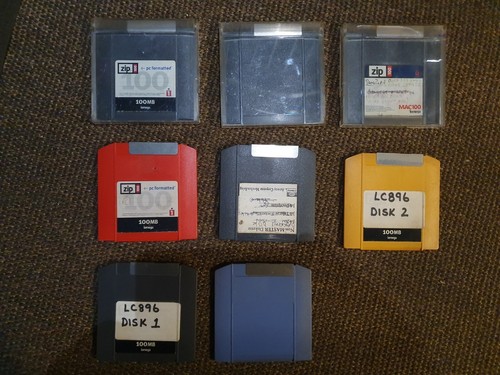 Iomega zip 100 disks - -, 8