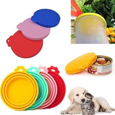Plastic Can Lids Tin Covers Pet Dog Cat Food Reusable Caps Tops Fresh Storage